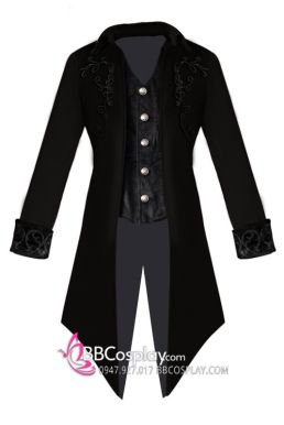 Vest Dracula Halloween Đen Gothic