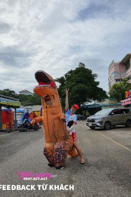 Mascot Khủng Long Bạo Chúa Bơm Hơi