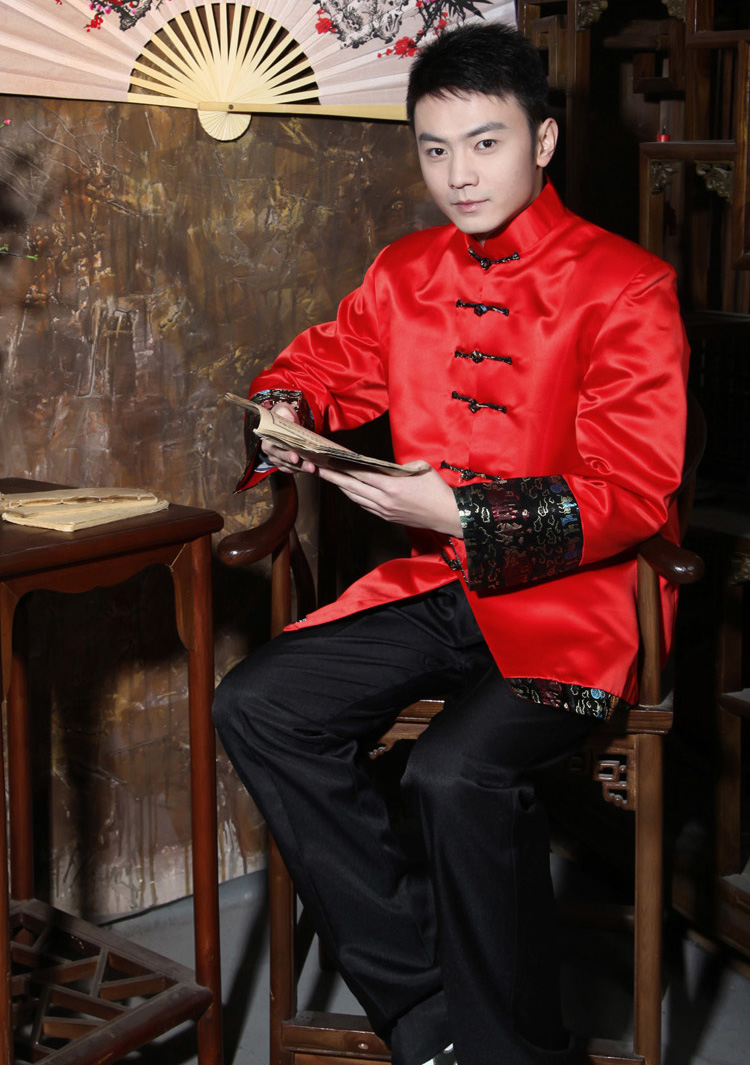 Sườn Xám Nam Đỏ