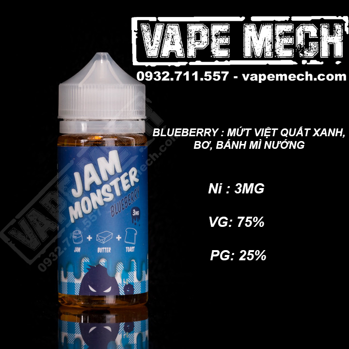 Tinh Dầu Việt Quất Jam Monster