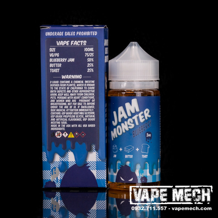 Tinh Dầu Việt Quất Jam Monster