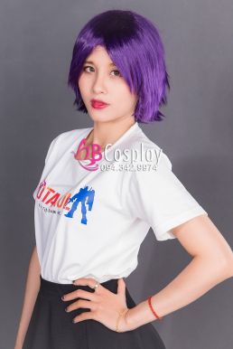 Tóc Giả Tomboy Tím Đậm