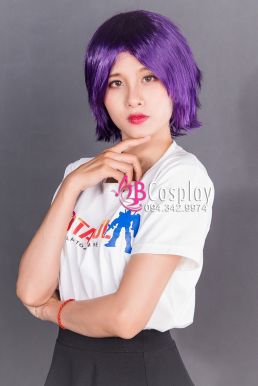 Tóc Giả Tomboy Tím Đậm