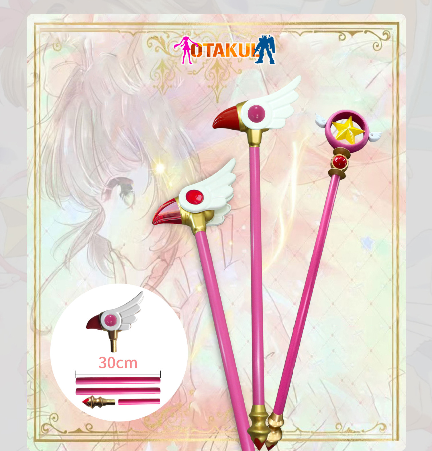 Gậy Sakura Mỏ Chim - Gậy Thu Phục Thẻ Bài Clow Của Sakura