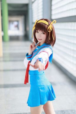 [Thanh Lý] Đồng Phục Nữ Sinh Cosplay Haruhi Suzumiya