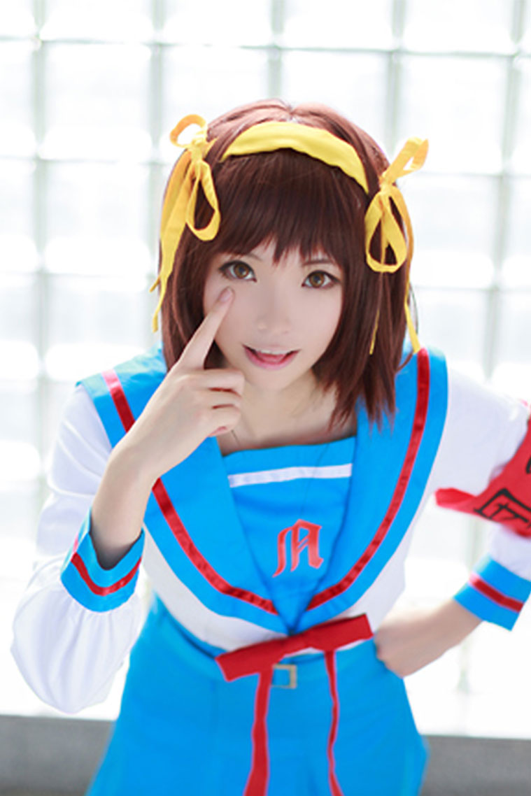 [Thanh Lý] Đồng Phục Nữ Sinh Cosplay Haruhi Suzumiya