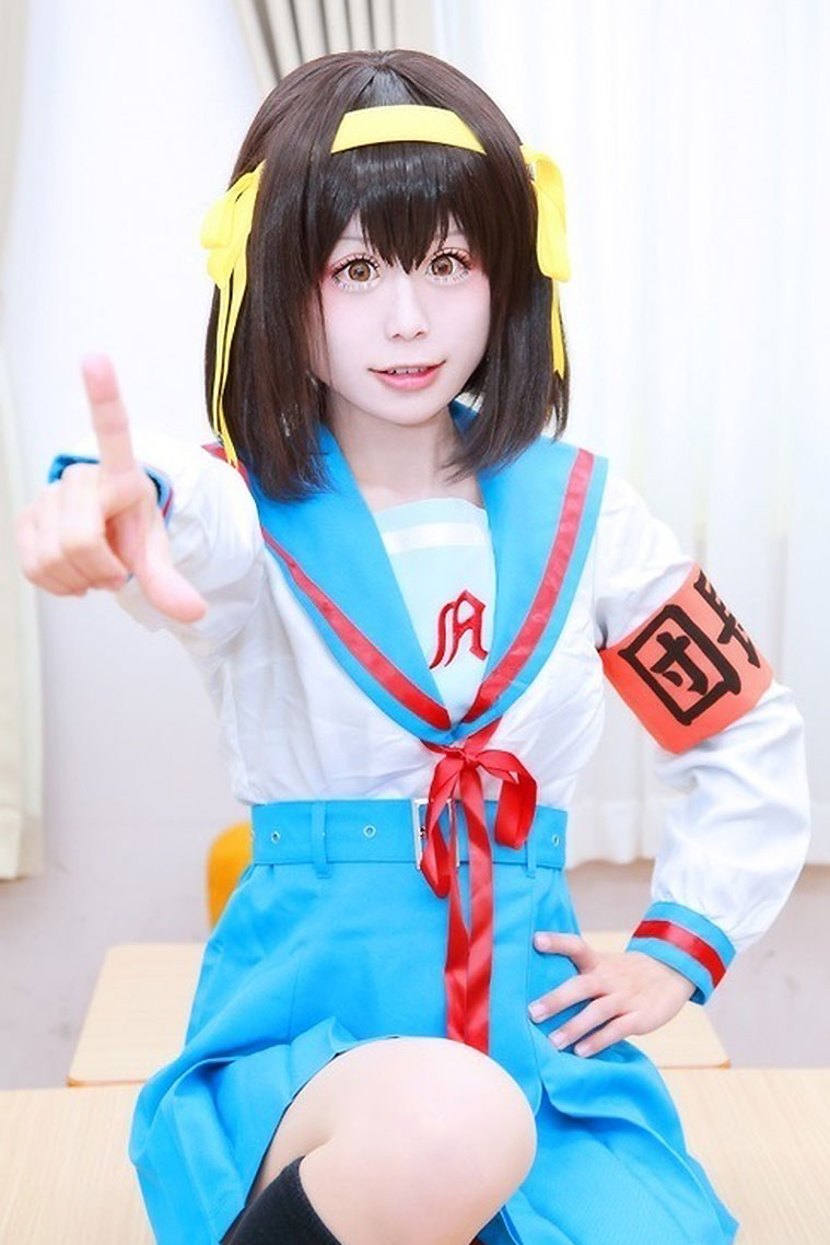 [Thanh Lý] Đồng Phục Nữ Sinh Cosplay Haruhi Suzumiya