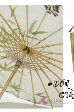 Dù Vải Cổ Trang Hồng Hoa Anh Đào