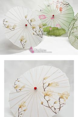 Dù Vải Cổ Trang Hồng Hoa Anh Đào