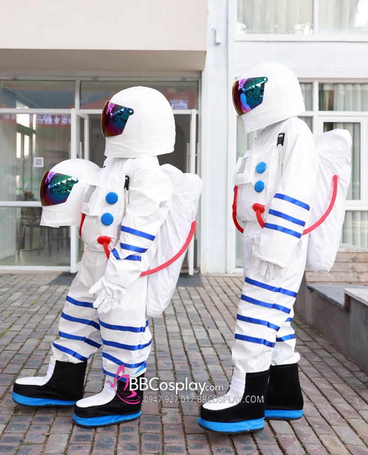 Trang Phục Phi Hành Gia Trắng Nón Bạc - Astronaut Costume