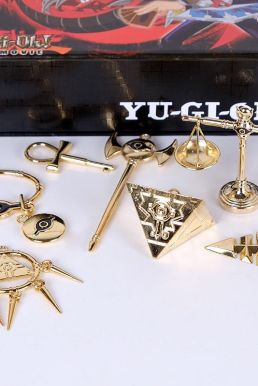 Bộ Móc Khóa Báu Vật Ngàn Năm Yu-Gi-Oh! Màu Vàng 18K