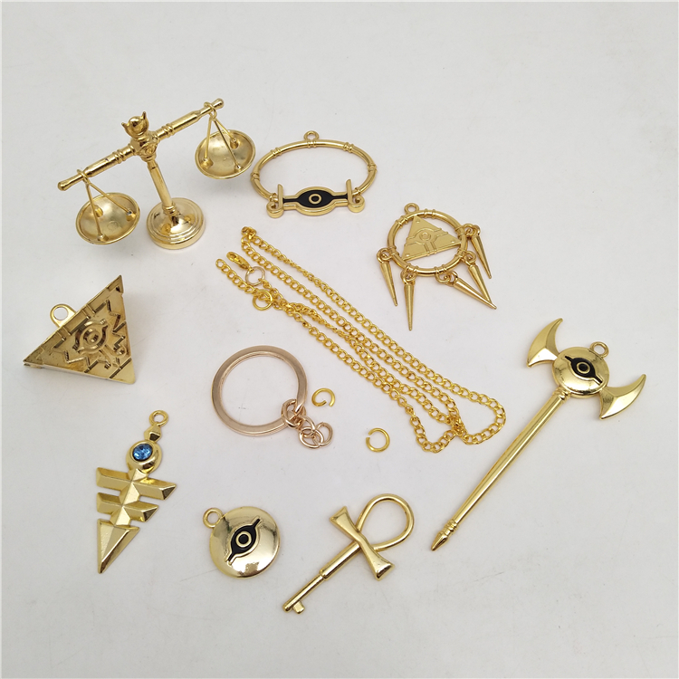 Bộ Móc Khóa Báu Vật Ngàn Năm Yu-Gi-Oh! Màu Vàng 18K