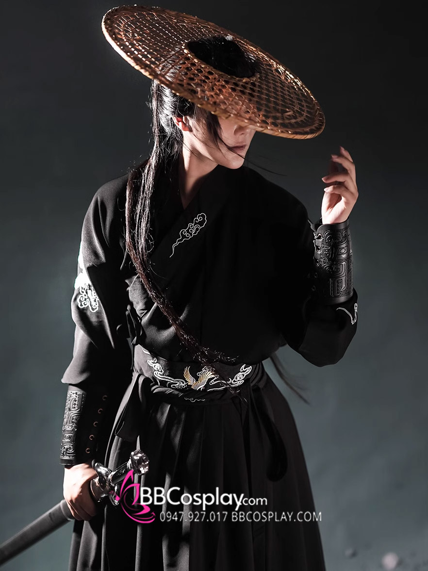 Cổ Trang Lữ Khách Song Hạc Ý Thiên Đen
